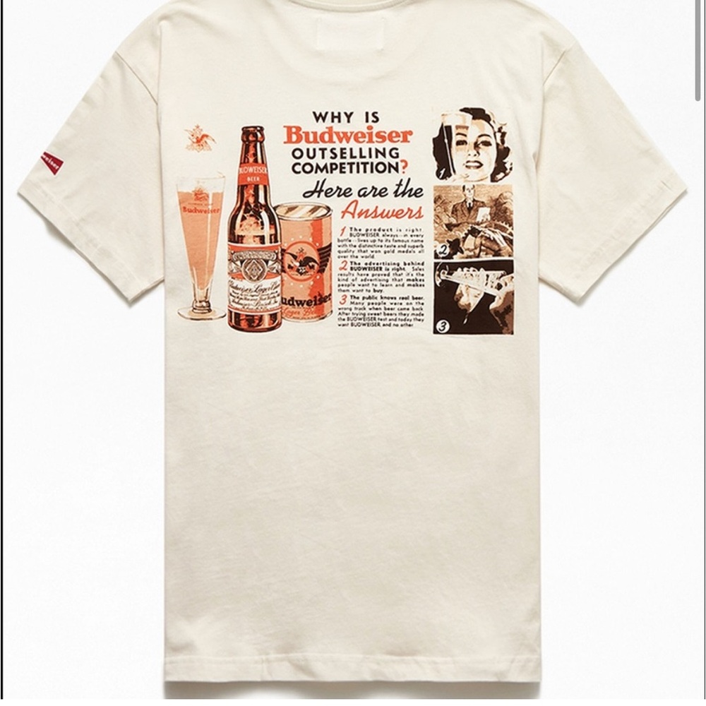 Budweiser PacSun Vintage Ad Tshirt